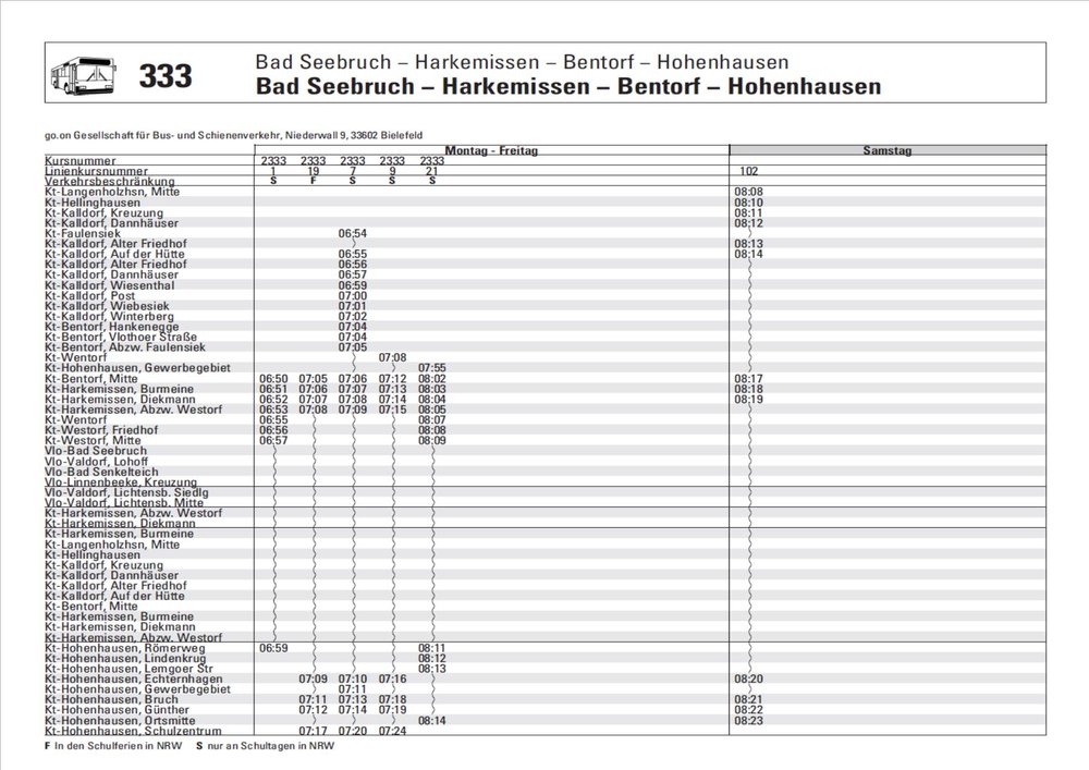 333 Bad Seebruch - Harkemissen - Bentorf - Hohenhausen